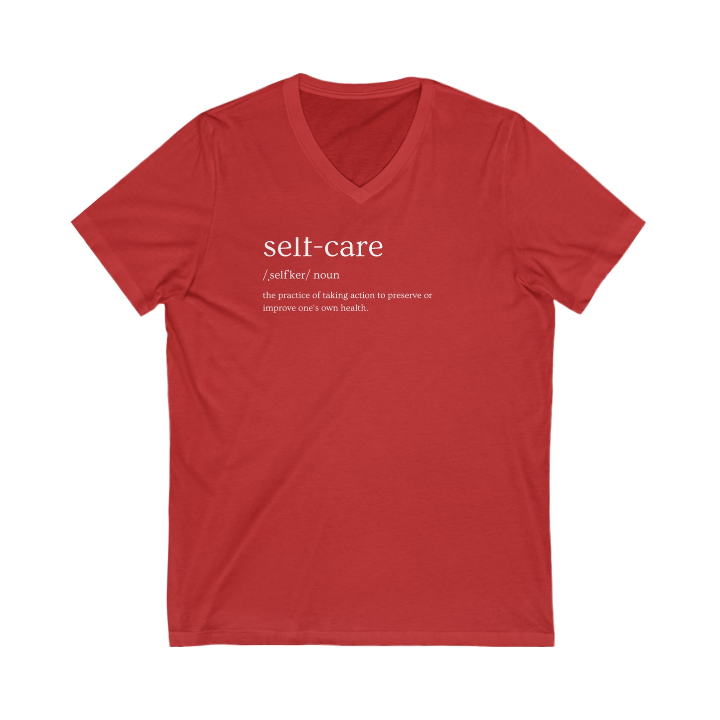 Self-Care V-Neck Tee