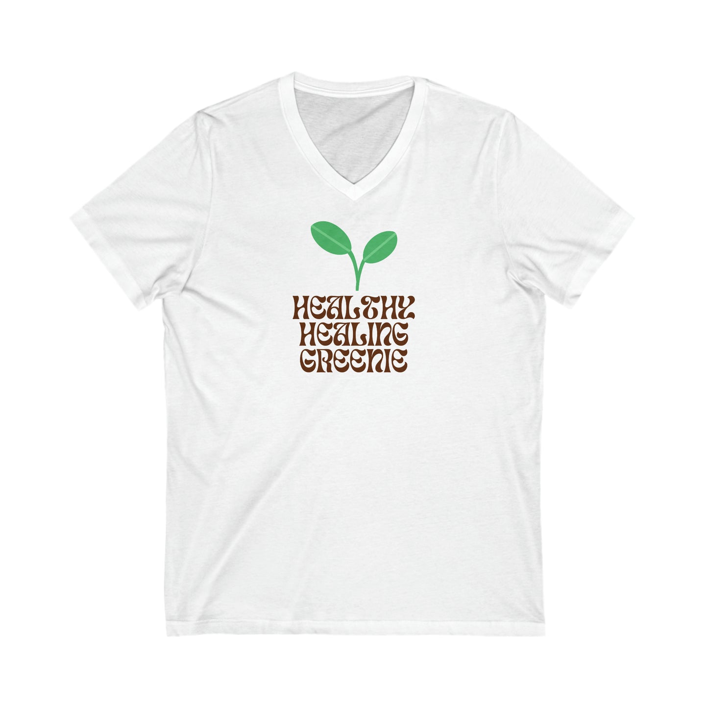 Healthy Healing Greenie V-Neck Tee