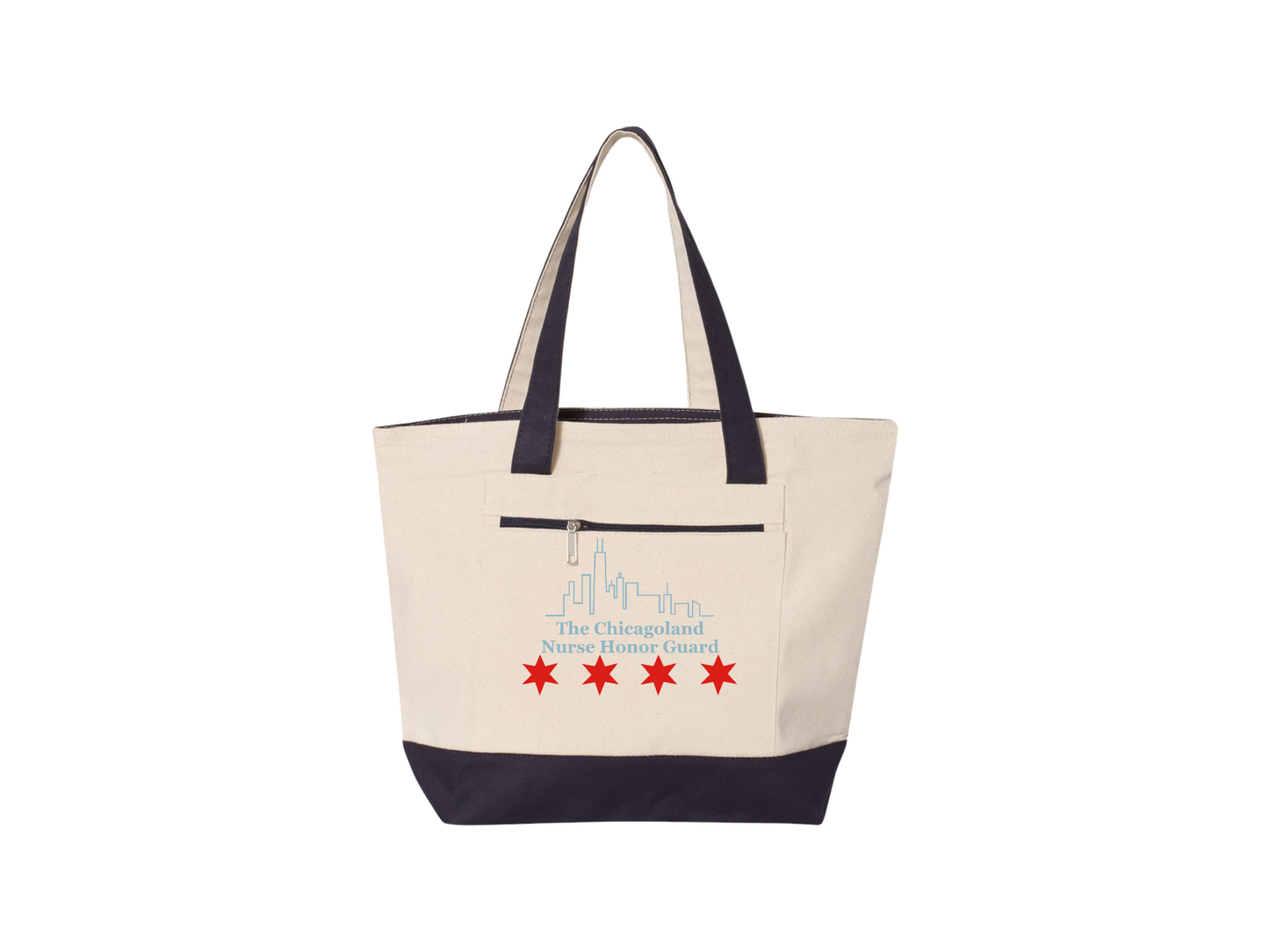 Chicagoland NHG - Canvas Zipper Tote Bag
