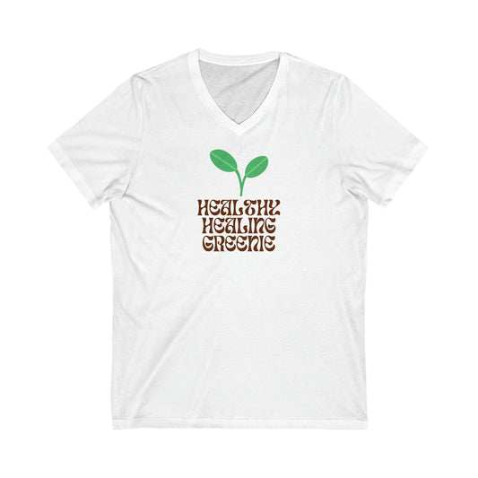 Healthy Healing Greenie V-Neck Tee